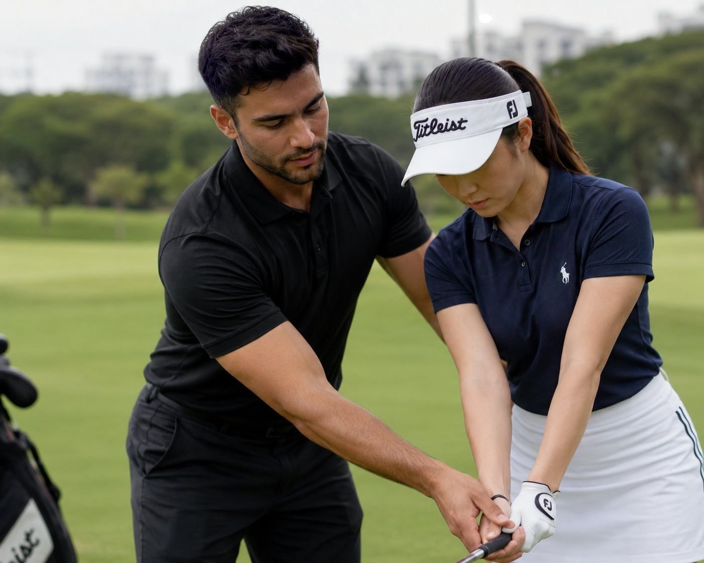 Private golf coaching session in Singapore